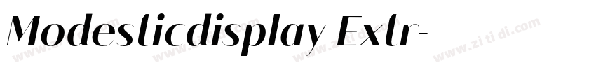 Modesticdisplay Extr字体转换